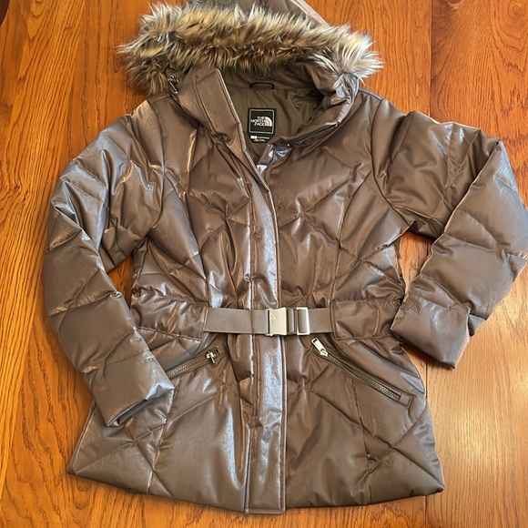 Women’s The North Face Metroluna Jacket Brown size Large EUC - Picture 2 of 12